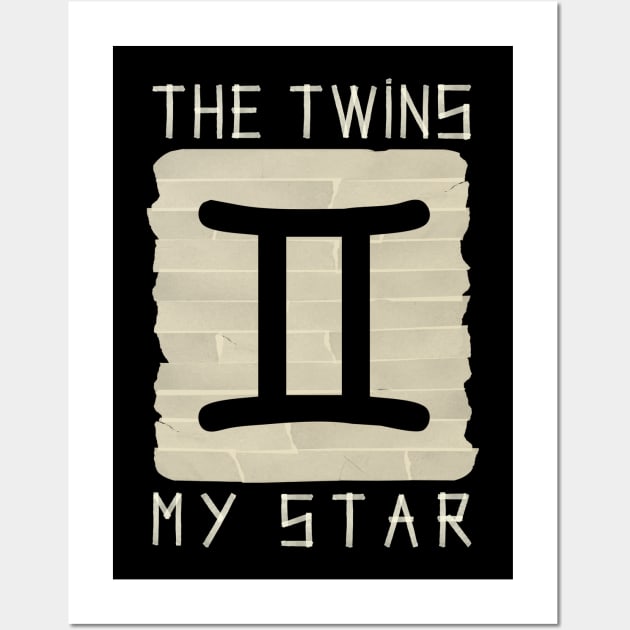 Gemini The Twins Wall Art by PAPER TYPE